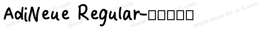 AdiNeue Regular字体转换